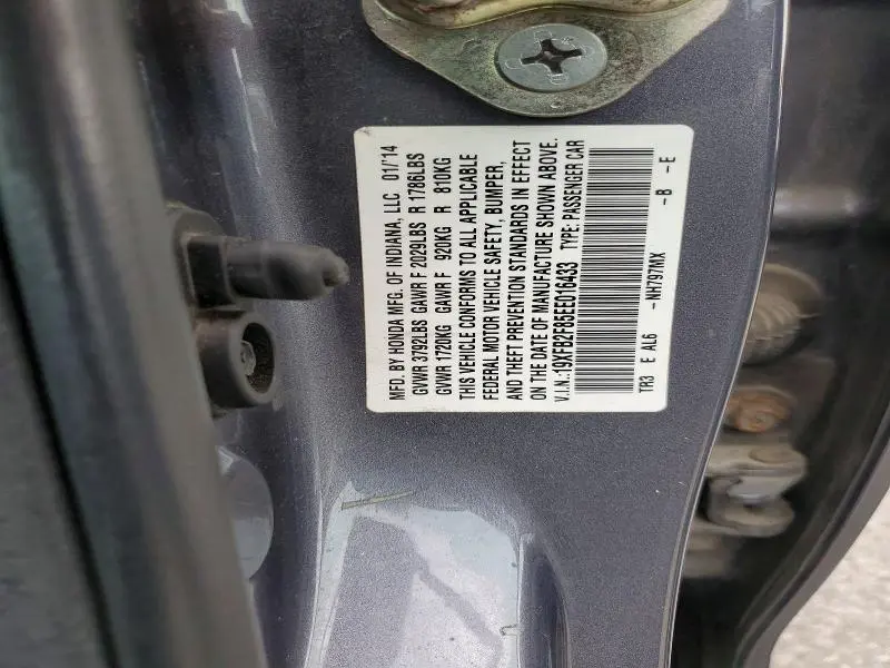 2014 HONDA CIVIC EX  