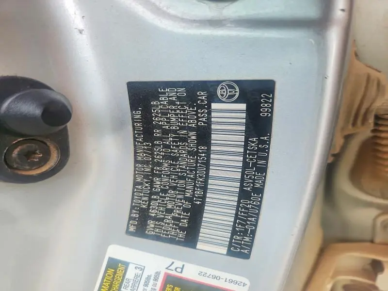 2013 TOYOTA CAMRY SE  