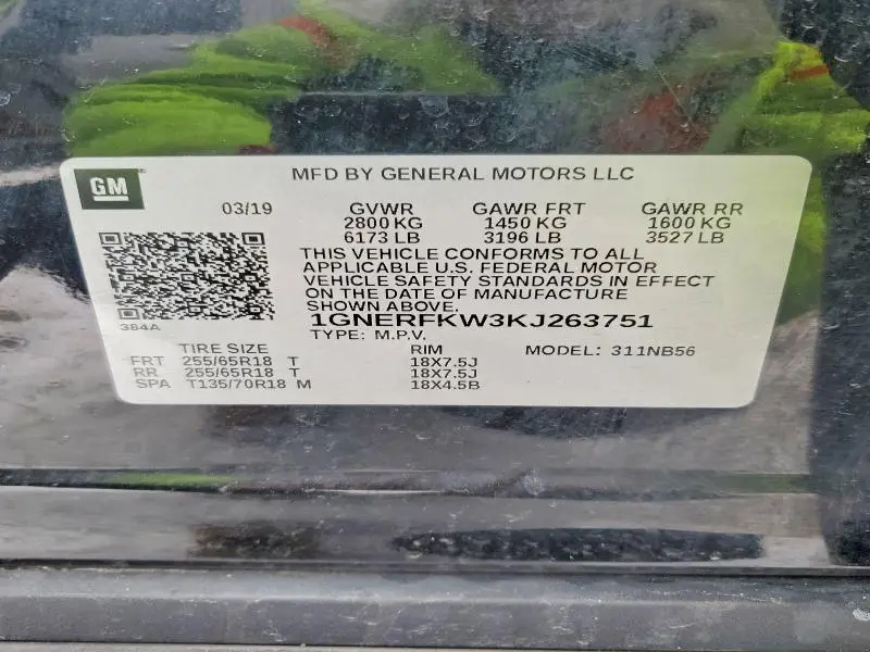 2019 CHEVROLET TRAVERSE LS  