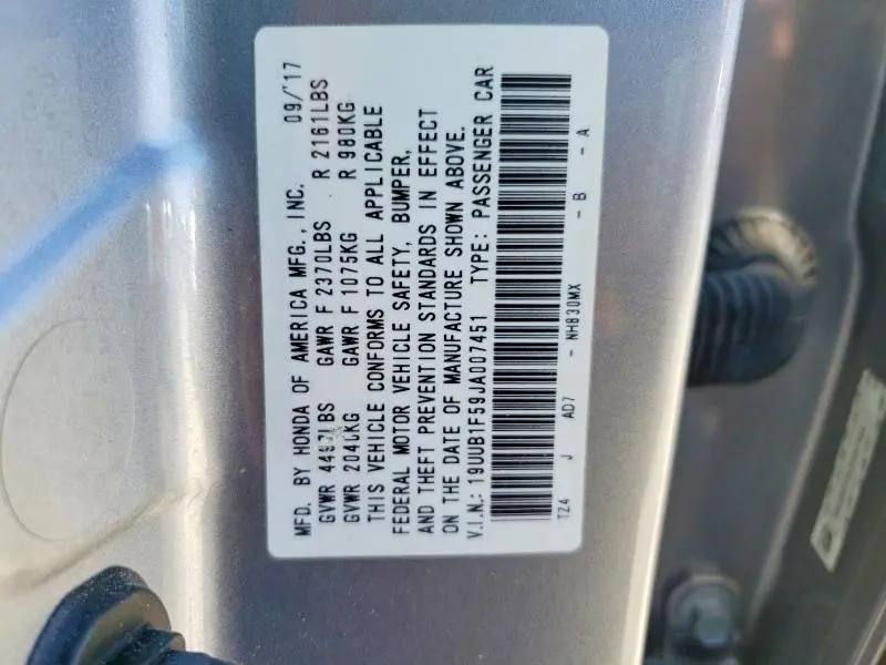 2018 ACURA TLX TECH  