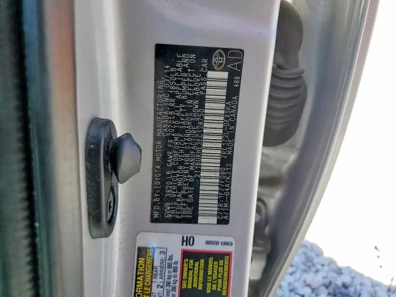 2014 TOYOTA COROLLA S PLUS  