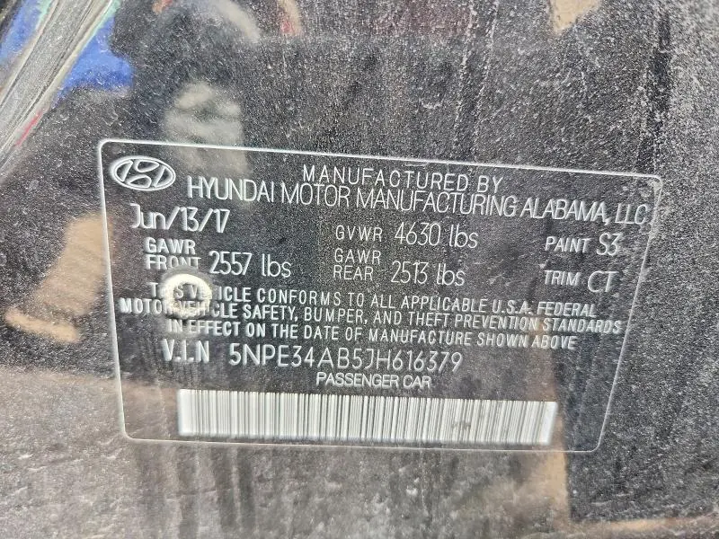 2018 HYUNDAI SONATA SPORT  