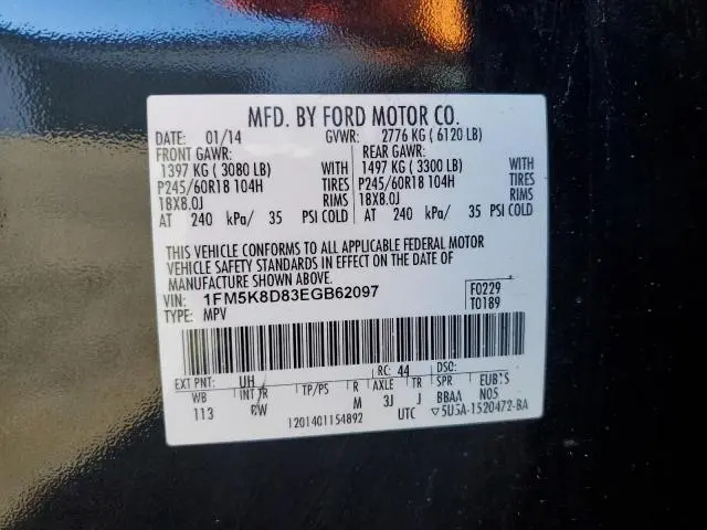 2014 FORD EXPLORER XLT  