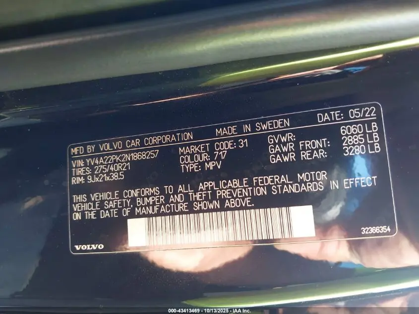 2022 VOLVO XC90 T6 MOMENTUM 7 PASSENGER