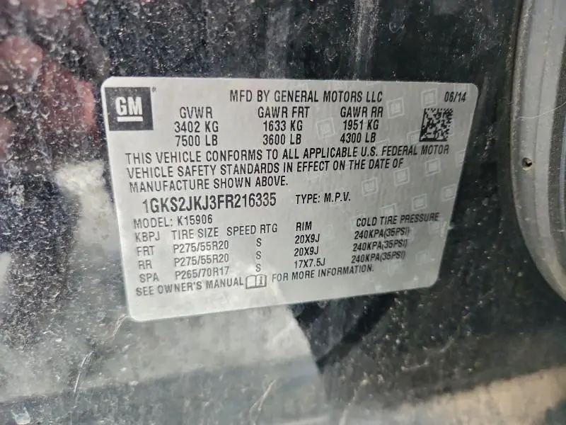 2015 GMC YUKON XL DENALI  