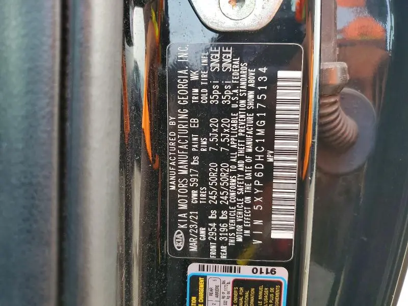 2021 KIA TELLURIDE S  