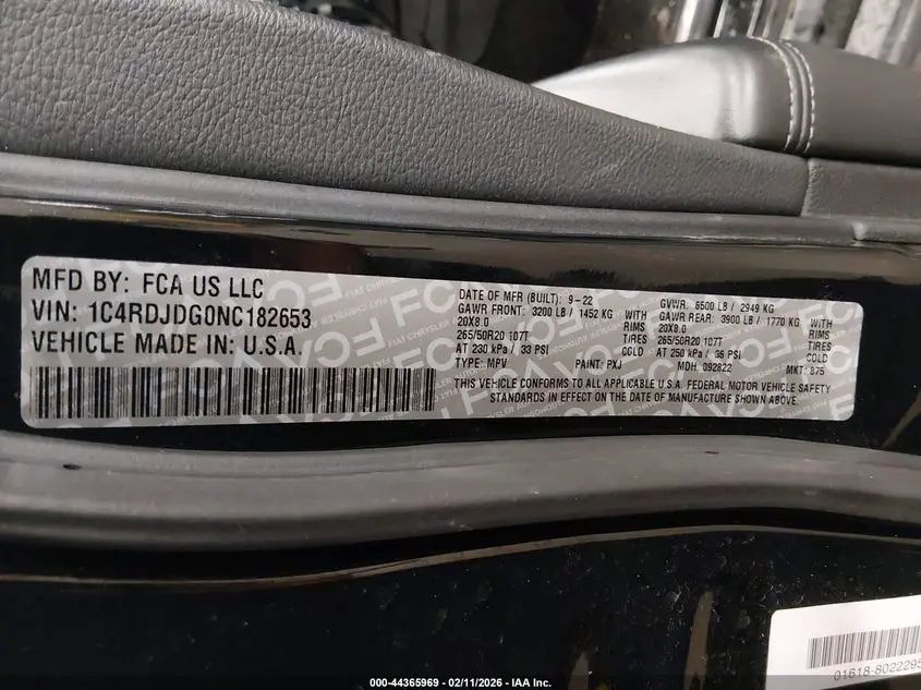 2022 DODGE DURANGO GT PLUS AWD