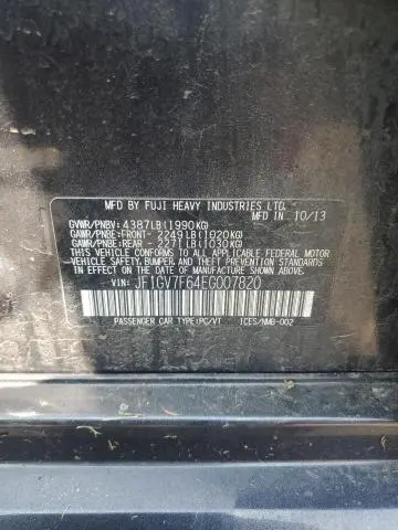 2014 SUBARU IMPREZA WRX  