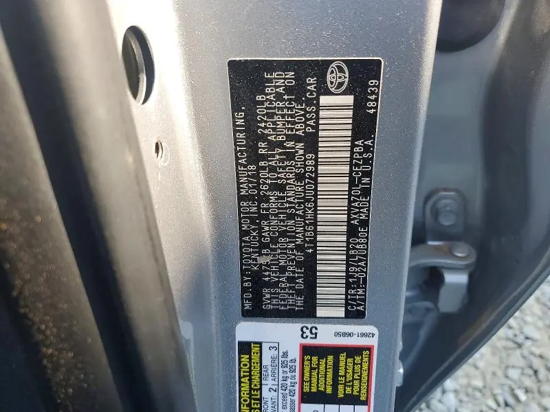 2018 TOYOTA CAMRY XSE  
