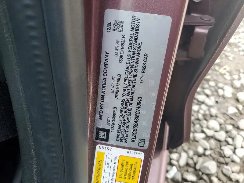 2021 CHEVROLET SPARK LS  