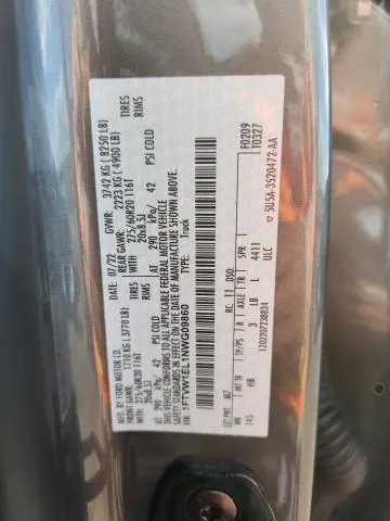 2022 FORD F150 LIGHTNING PRO  