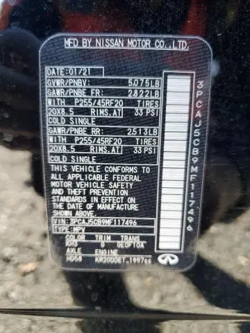 2021 INFINITI QX50 ESSENTIAL  