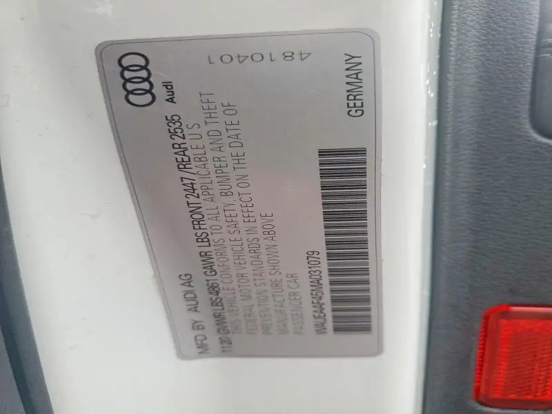 2021 AUDI A4 PREMIUM PLUS 45  