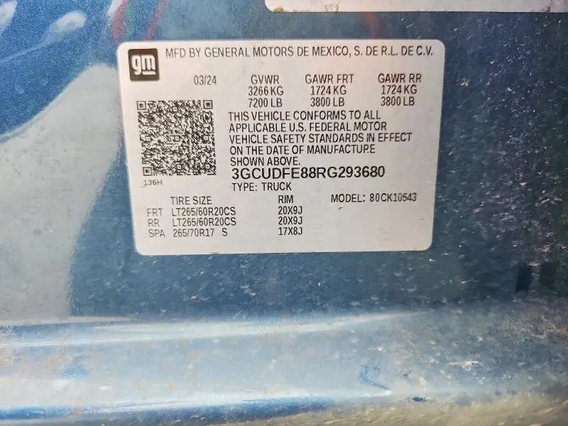2024 CHEVROLET SILVERADO K1500 LT TRAIL BOSS  