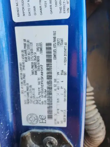 2016 FORD F150 SUPERCREW  