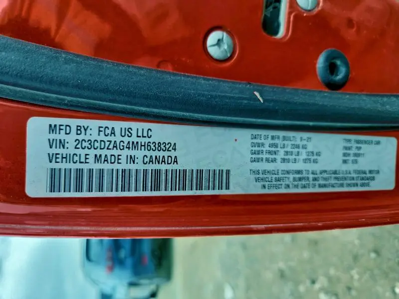 2021 DODGE CHALLENGER SXT  