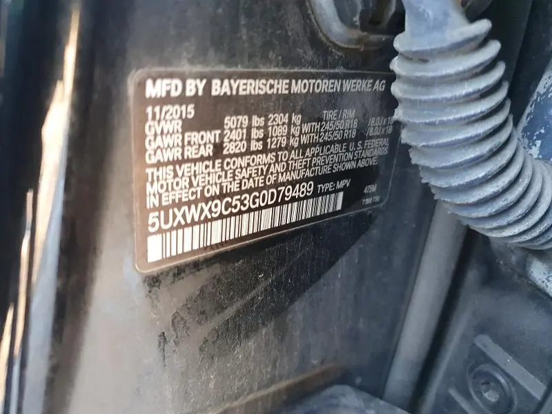 2016 BMW X3 XDRIVE28I  