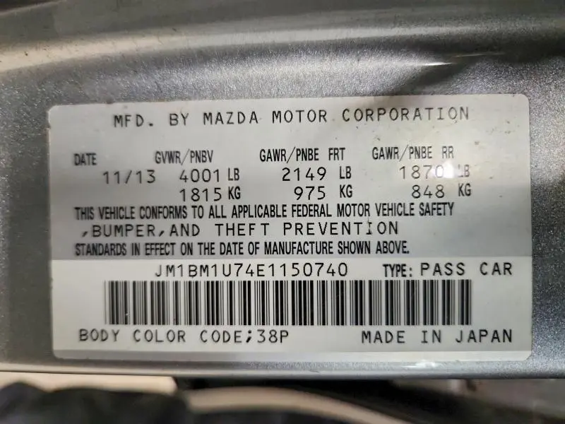 2014 MAZDA 3 SPORT  