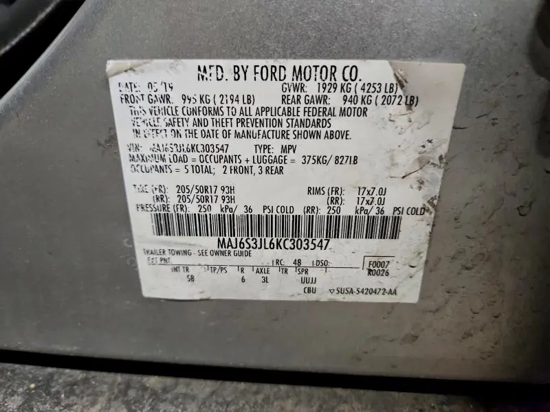 2019 FORD ECOSPORT SES  