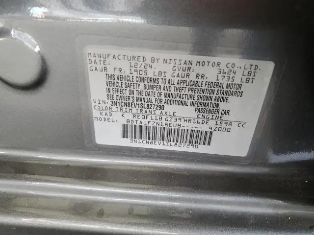 2025 NISSAN VERSA SV  
