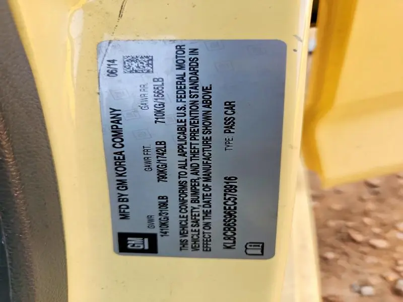 2014 CHEVROLET SPARK LS  