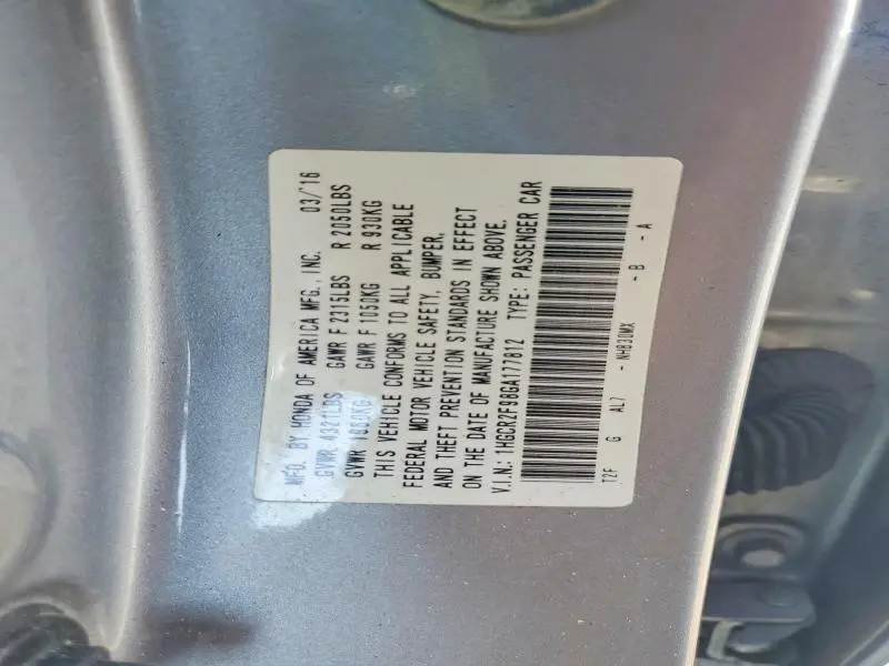 2016 HONDA ACCORD EXL  