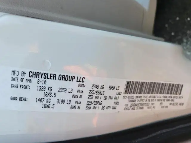 2010 DODGE GRAND CARAVAN SE  