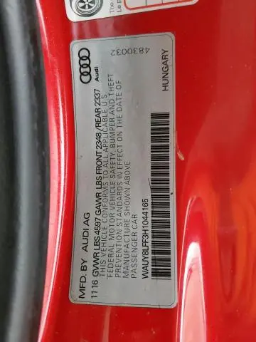 2017 AUDI A3 PREMIUM PLUS  