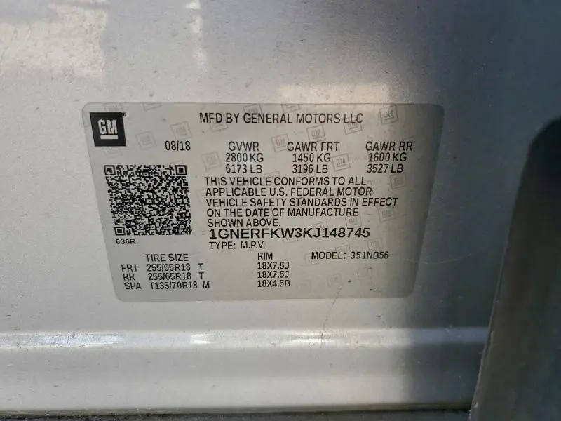 2019 CHEVROLET TRAVERSE LS  