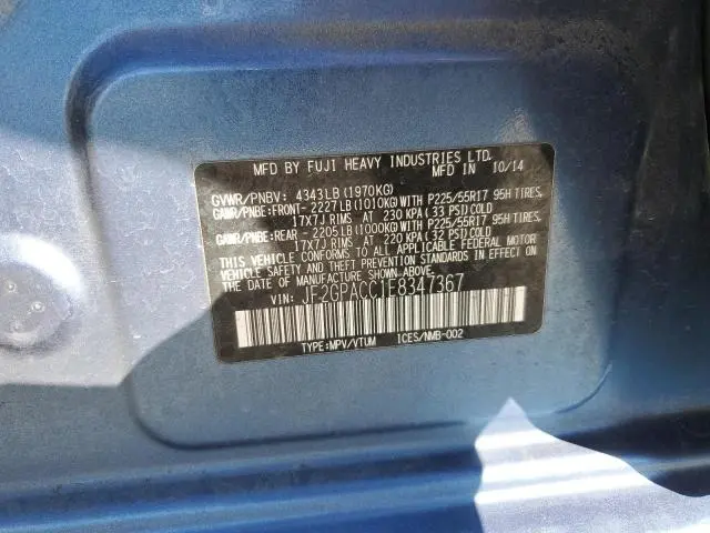 2014 SUBARU XV CROSSTREK 2.0 PREMIUM  