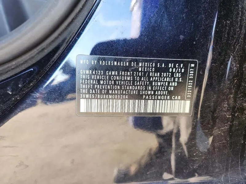 2019 VOLKSWAGEN JETTA SEL  