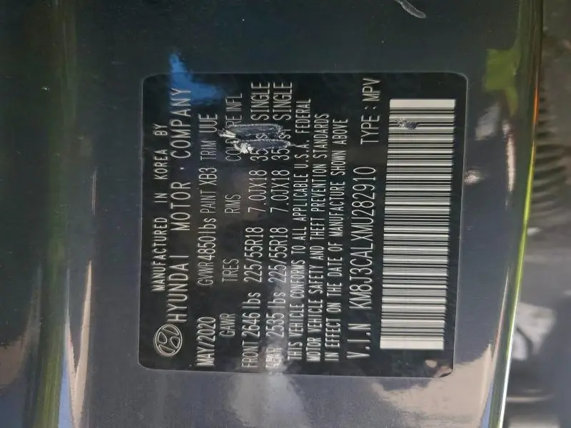 2021 HYUNDAI TUCSON LIMITED  