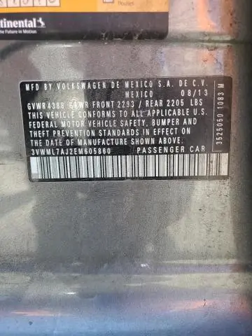 2014 VOLKSWAGEN JETTA TDI  