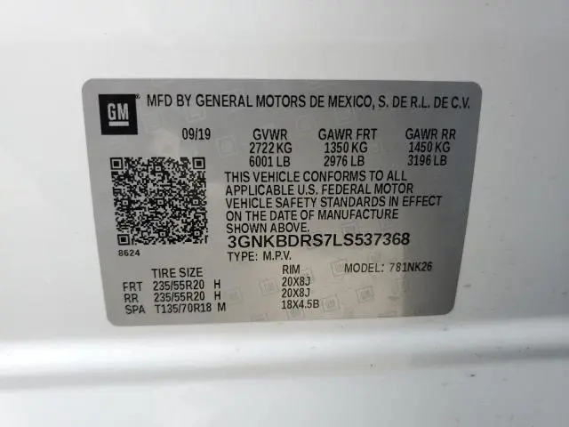 2020 CHEVROLET BLAZER 3LT  