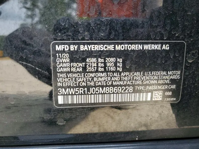 2021 BMW 330I   