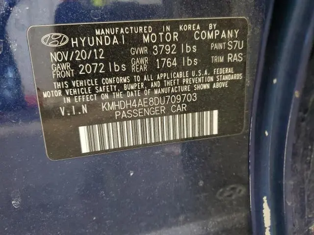 2013 HYUNDAI ELANTRA GLS