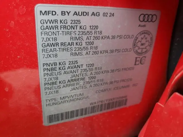 2024 AUDI Q3 PREMIUM S LINE 45  