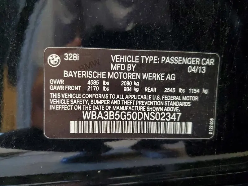 2013 BMW 328 XI SULEV  