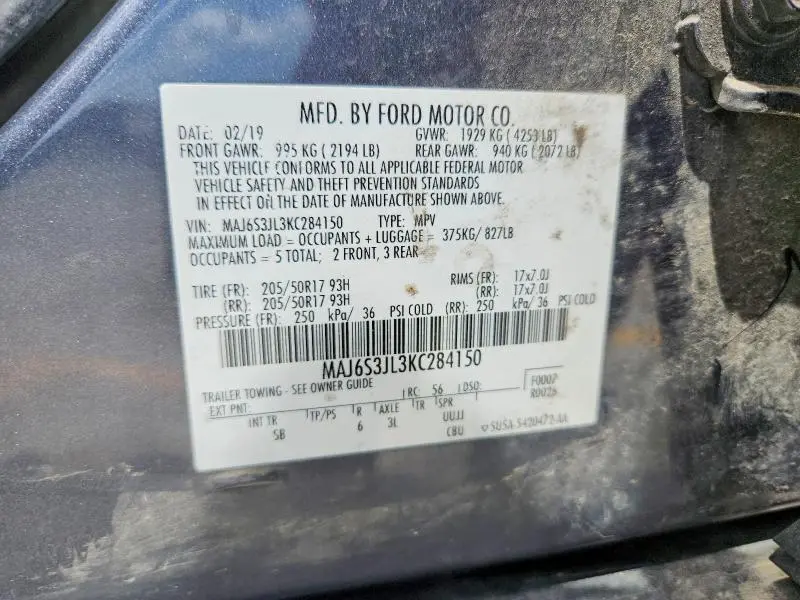 2019 FORD ECOSPORT SES  