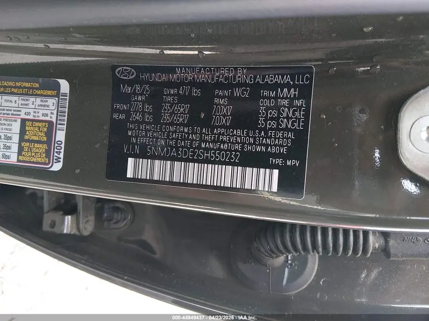 2025 HYUNDAI TUCSON SE