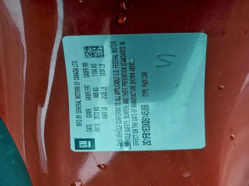 2013 CHEVROLET CAMARO LT  