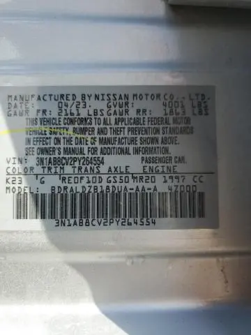 2023 NISSAN SENTRA SV  