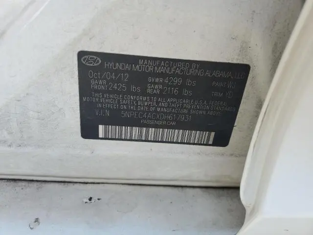 2013 HYUNDAI SONATA SE  