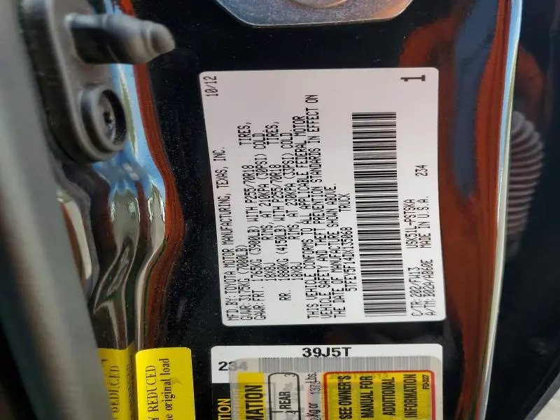 2013 TOYOTA TUNDRA CREWMAX SR5  