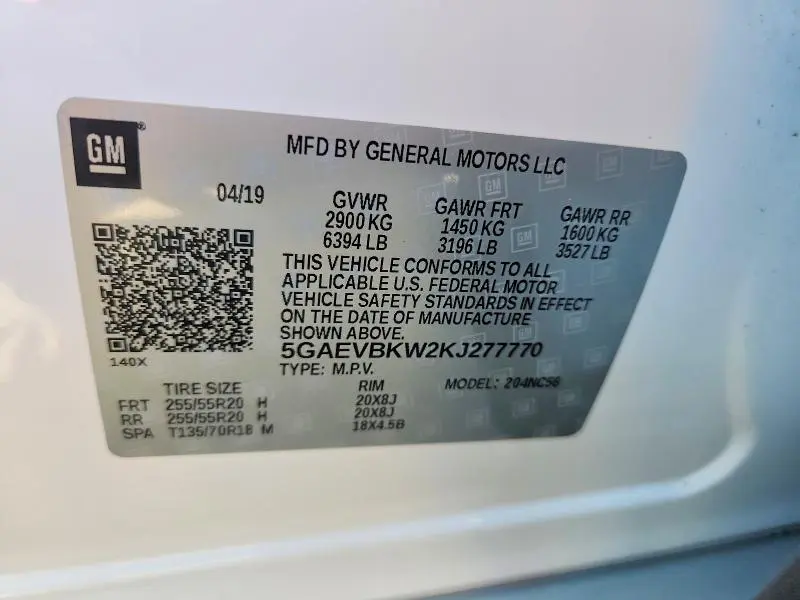 2019 BUICK ENCLAVE PREMIUM  