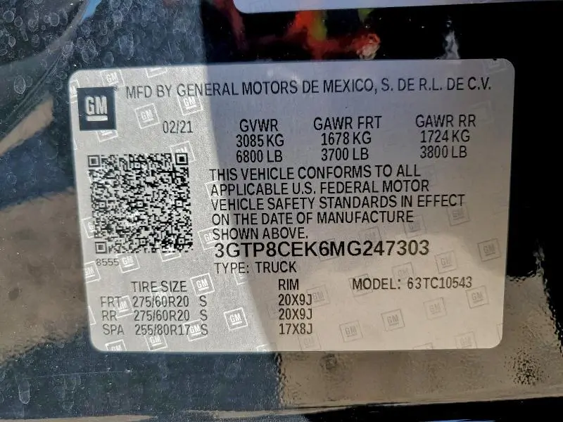 2021 GMC SIERRA C1500 ELEVATION  