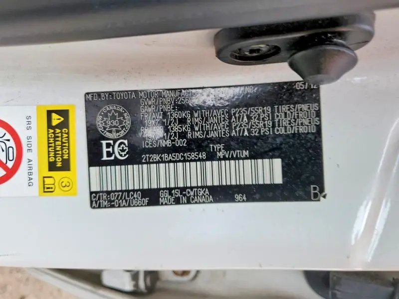 2013 LEXUS RX 350 BASE  
