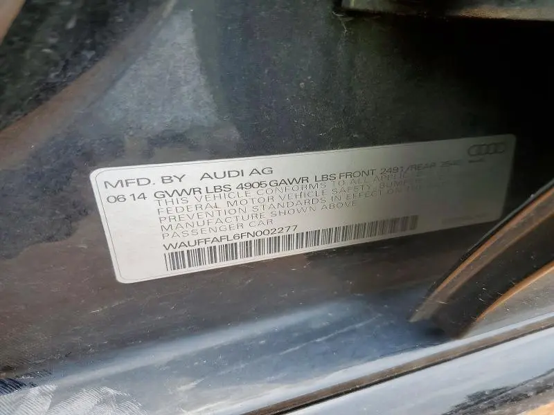 2015 AUDI A4 PREMIUM PLUS  