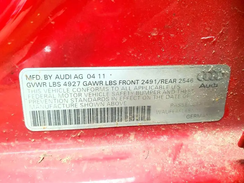 2011 AUDI A4 PREMIUM PLUS  