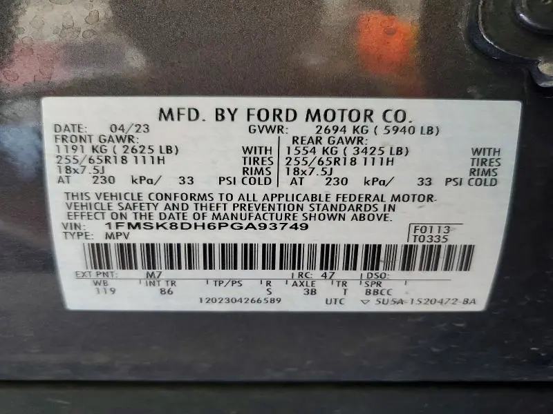 2023 FORD EXPLORER XLT  